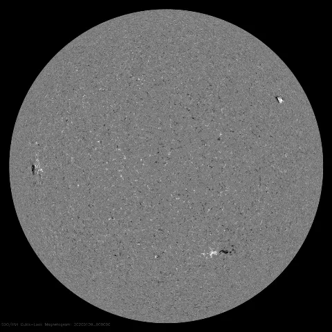 Image of Sun's magnetic field