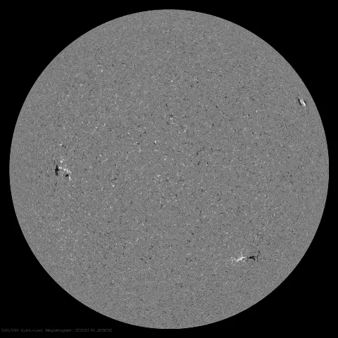 Image of Sun's magnetic field