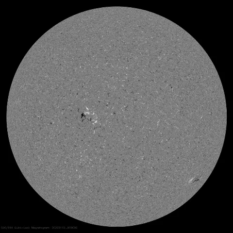 Image of Sun's magnetic field