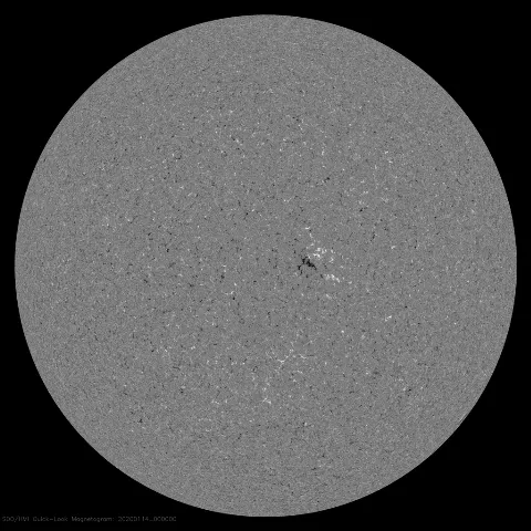 Image of Sun's magnetic field