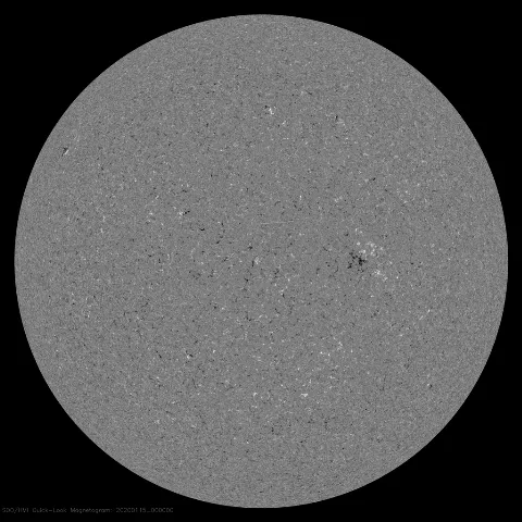 Image of Sun's magnetic field