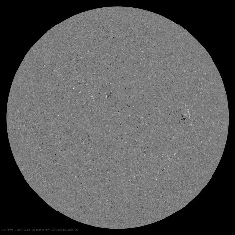 Image of Sun's magnetic field