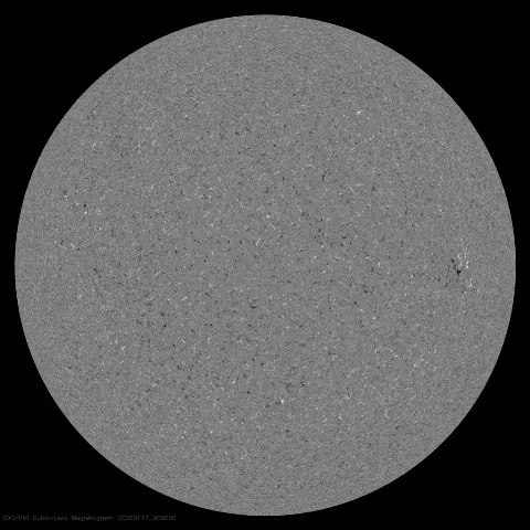 Image of Sun's magnetic field