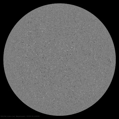 Image of Sun's magnetic field