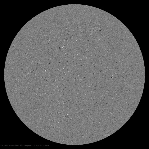 Image of Sun's magnetic field