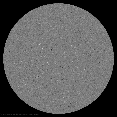 Image of Sun's magnetic field