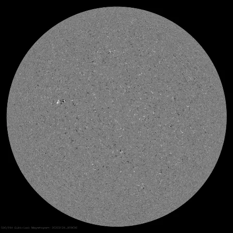 Image of Sun's magnetic field