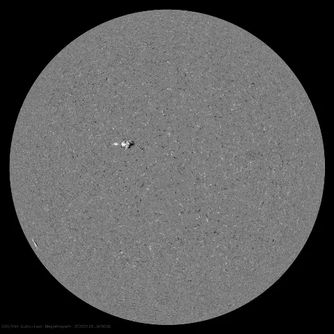 Image of Sun's magnetic field