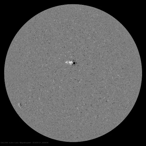 Image of Sun's magnetic field