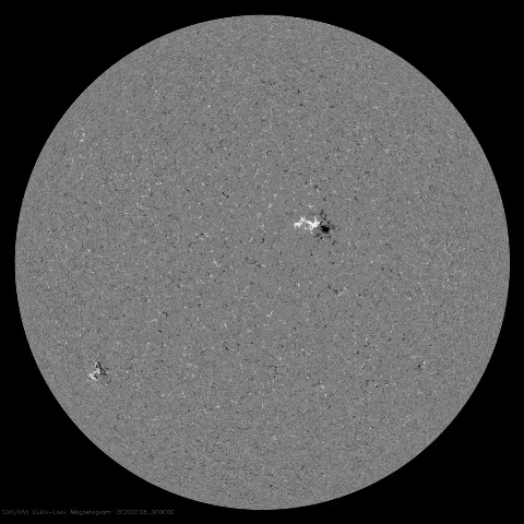 Image of Sun's magnetic field