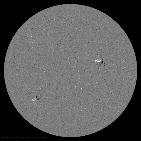 Image of Sun's magnetic field