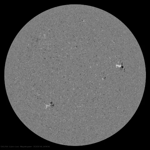 Image of Sun's magnetic field