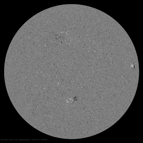 Image of Sun's magnetic field