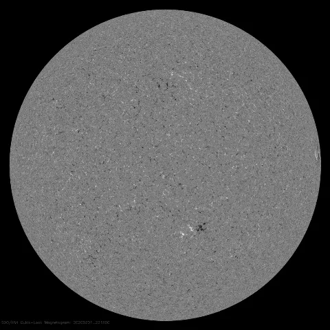 Image of Sun's magnetic field