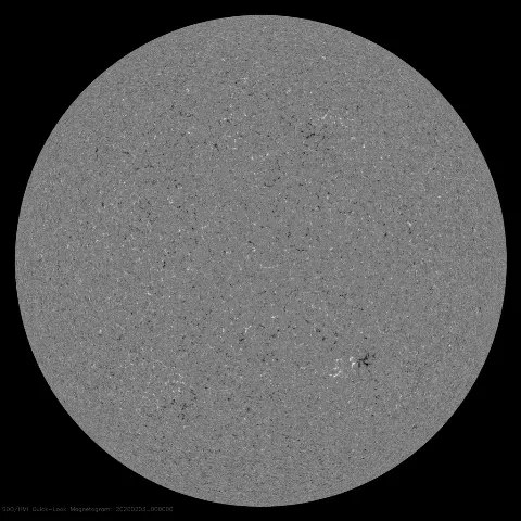 Image of Sun's magnetic field