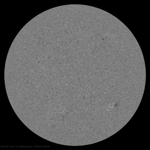 Image of Sun's magnetic field