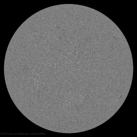 Image of Sun's magnetic field