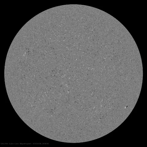 Image of Sun's magnetic field