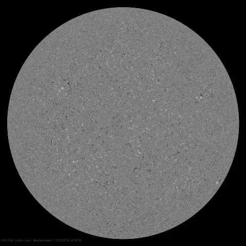 Image of Sun's magnetic field