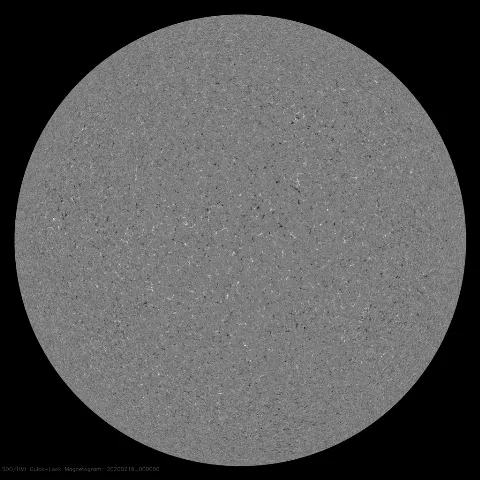 Image of Sun's magnetic field