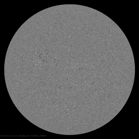 Image of Sun's magnetic field