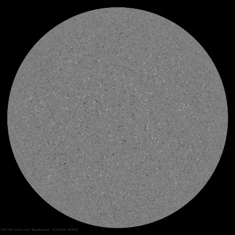 Image of Sun's magnetic field