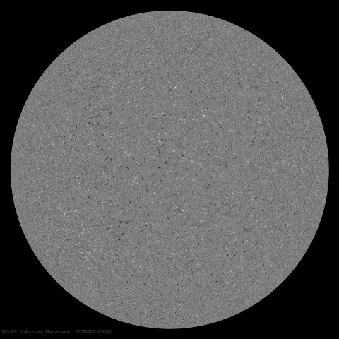 Image of Sun's magnetic field