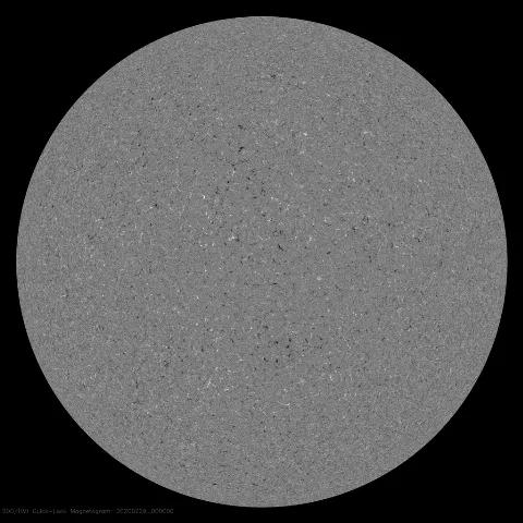 Image of Sun's magnetic field