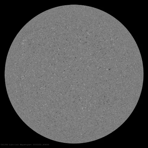 Image of Sun's magnetic field