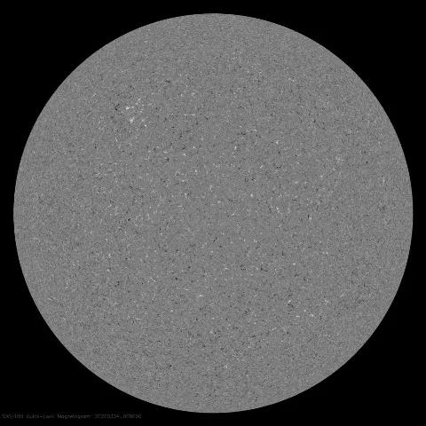 Image of Sun's magnetic field