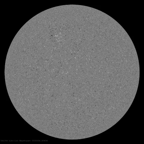 Image of Sun's magnetic field