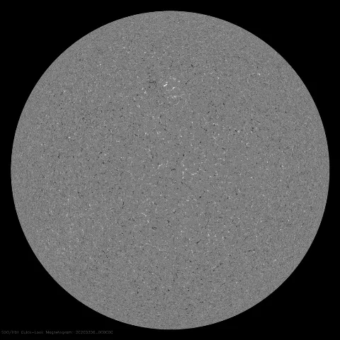 Image of Sun's magnetic field