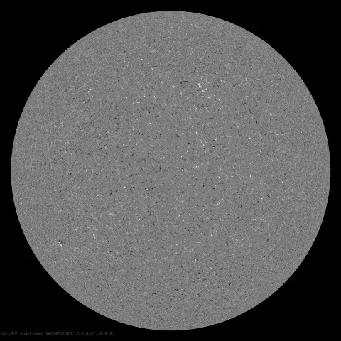 Image of Sun's magnetic field