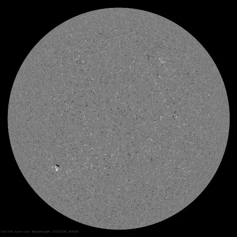 Image of Sun's magnetic field