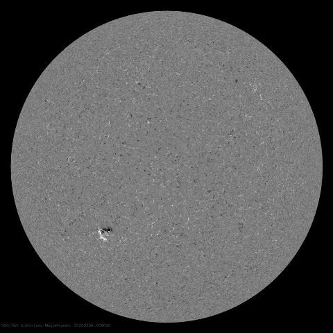 Image of Sun's magnetic field