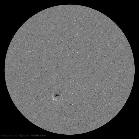 Image of Sun's magnetic field