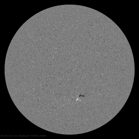 Image of Sun's magnetic field