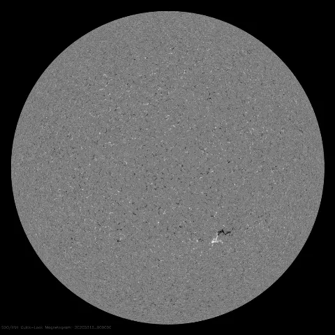 Image of Sun's magnetic field