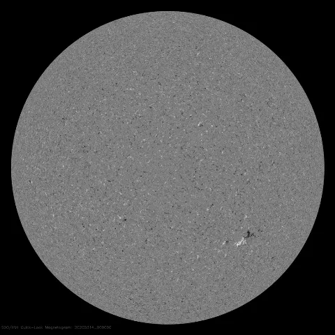 Image of Sun's magnetic field