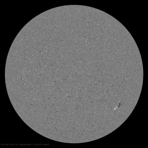 Image of Sun's magnetic field