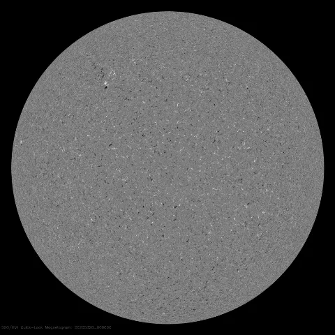 Image of Sun's magnetic field