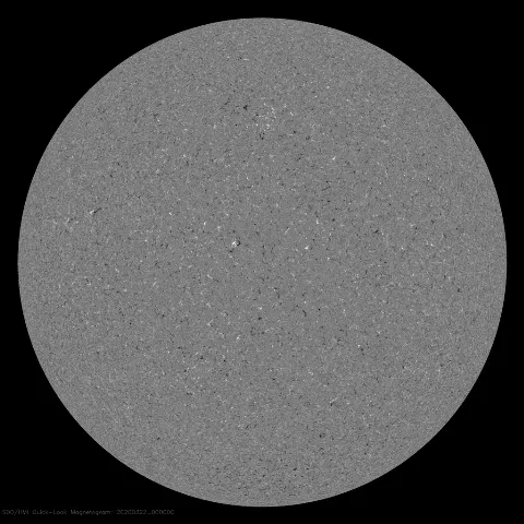 Image of Sun's magnetic field