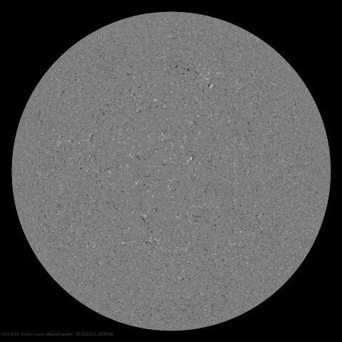 Image of Sun's magnetic field