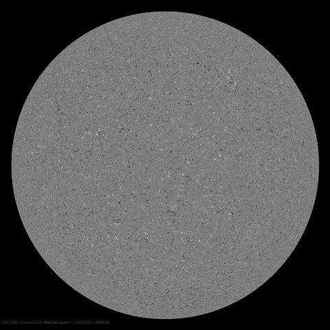 Image of Sun's magnetic field