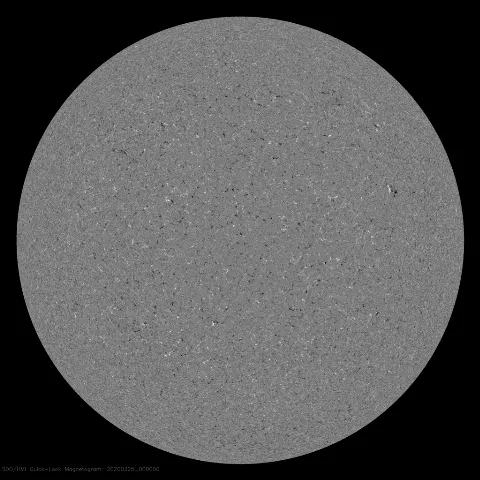 Image of Sun's magnetic field