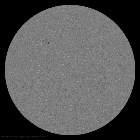 Image of Sun's magnetic field