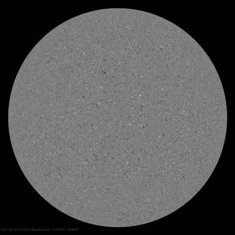 Image of Sun's magnetic field