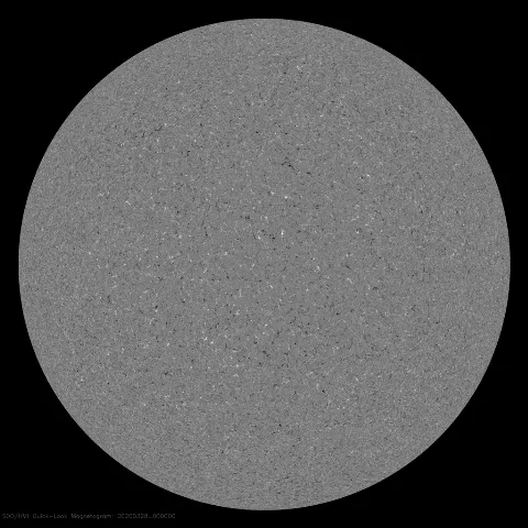 Image of Sun's magnetic field