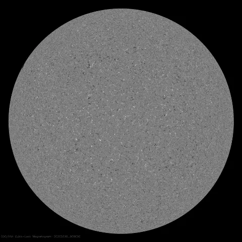 Image of Sun's magnetic field