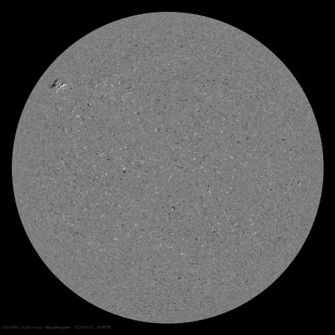 Image of Sun's magnetic field